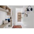 Acorn Schoolhouse Sconce, 705-Navy Blue, Opaque Glass, No Painted Band