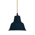 Mini Artesia Pendant, 750-Navy, CSGW-Gold & White Cloth Cord