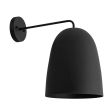 Egg Wall Sconce, 105-Textured Black, 12" Projection