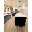 16” Shade in 850-Graphite, Walnut Wood, CMG-Grey Cloth Cord | Photo Courtesy of Homeowner