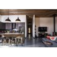 20” Wilcox Vented Cord Hung Pendants, 100-Black, Narrow Slot Vent, SBK-Standard Black Cord | Photo Courtesy of Designs North West