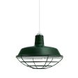 16" The Original™, 300-Dark Green, Wire Cage, SWH-Standard White Cord