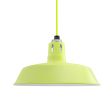 16" The Original™ Vented Pendant, 380-Chartreuse, Narrow Slot Vents, Neon Green Cloth Cord