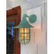 Industrial Guard Sconce, 311-Jadite, Flared Shade, TGG-Heavy Duty Cast Guard, RIB-Ribbed Glass | Photo Courtesy of Homeowner