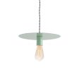 12" Ellington, 311-Jadite, TBW-Black & White Cotton Twist Cord, Shown with Nostalgic Edison 40W 1890 Era Bulb