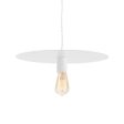 16" Ellington, 200-White, TWH-White Cotton Twist Cord, Shown with Nostalgic Edison 60W 1910 Era Bulb
