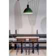 20” Wilcox Studio Light, 350-Vintage Green, SBK-Standard Black Cord | Photo Courtesy of Lauren Griffith Interiors
