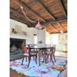 16" Wilcox Chain Hung, 480-Blush Pink, SWH-Standard White Cord | Photo Courtesy of Homeowner