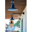 Decorative Backing Plate Cover (Displayed here: 12" Aero, 705-Navy, G8 Gooseneck Arm)