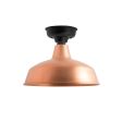 16" Avalon LED, 995-Natural Raw Copper, Mounting in 100-Black
