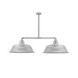Bomber 2-Light, 975-Galvanized, 12" Arms