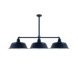 Bomber 3-Light, 705-Navy, CGG-Standard Cast Guard, 975-Galvanized, 18" Arms