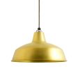16" Avalon LED, 997-Natural Raw Brass, CSBG-Black & Gold Cloth Cord