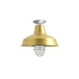 12" Avalon Nautical LED, 997-Natural Raw Brass, WGG-Wire Guard, 975-Galvanized, FST-Frosted Glass, Mounting in 975-Galvanized