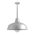 16" Avalon Nautical LED, 975-Galvanized, CGG-Standard Cast Guard, FST-Frosted Glass