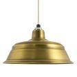 17" Bomber, 998-Natural Weathered Brass, CSGW-Gold & White Cloth Cord
