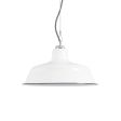15" Bomber, 250-Porcelain White, CSBW-Black & White Cloth Cord
