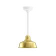 10" Esso LED, 997-Natural Raw Brass, Mounting in 200-White