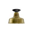 8" Esso, 998-Natural Weathered Brass, Mounting in 100-Black