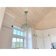 Hang Straight Canopy (Displayed here: Chicken Wire Stem Mount Pendant, 311-Jadite, 24" Stem)