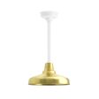 16" Union LED, 997-Natural Raw Brass, Mounting in 200-White
