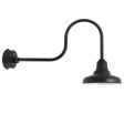 12" Union LED, 805-Charcoal Granite, G6 Gooseneck Arm