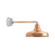 16" Union LED, 995-Natural Raw Copper, G14 Straight Arm