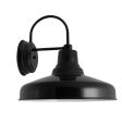 16" Union LED Wall Sconce, 100-Black