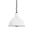 16" Wilcox Nautical LED, 250-Porcelain White, Mounting in 150-Black, CGG-Standard Cast Guard, 150-Black, CLR-Clear Glass, CSB-Black Cloth Cord