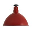 20" Wilcox Vented, 400-Barn Red, Circle Vents, Mounting in 100-Black