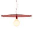 Ellington 30" Pendant, 400-Barn Red, CRZ-Red Chevron Cord, Shown with Porcelain III LED Tala Lamp