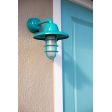 Industrial Guard LED Sconce, 390-Teal, Warehouse Shade, Frosted Glass | Photo Courtesy of Homeowner