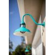 16" Outback LED, 390-Teal, G22 Arm, CGG-Standard Guard, 100-Black FST-Frosted Glass | Photo Courtesy of Homeowner