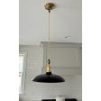 Sinclair Stem & Loop Pendant, 12" Shade, 24" Stem, 106-Matte Black, Black Cotton Twist, BS-Brass Knob with No Switch | Photo Courtesy of Homeowner