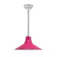 16" Aero Vented, 490-Magenta, Circle Vents, Mounting in 975-Galvanized, Hang Straight Canopy
