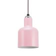 Chateau Pendant Light, 480-Blush Pink, CSBP-Black & Pink Cloth Cord
