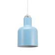 Chateau Pendant Light, 715-Delphite Blue, CSW-White Cloth Cord