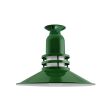 14" Cherokee LED, 307-Emerald Green, FST-Frosted Glass