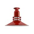 14" Cherokee, 400-Barn Red, FST-Frosted Glass
