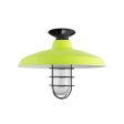 16" Marathon Nautical, 380-Chartreuse, WGG-Wire Guard, 100-Black, RIB-Ribbed Glass, Mounting in 100-Black