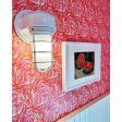 Streamline Industrial Guard Sconce, 200-White, CGG-Cast Guard, FST-Frosted Glass | Photo Courtesy of Jodi Warren Designs