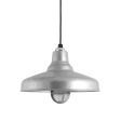 16" Union Nautical LED, 975-Galvanized, TGG-Heavy Duty Cast Guard, FST-Frosted Glass, CSB-Black Cloth Cord