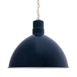 24" Wilcox, 705-Navy, Mounting in 975-Galvanized, CSGW-Gold & White Cloth Cord