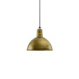 12" Wilcox LED, 998-Natural Weathered Brass, Standard Black Cord
