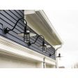 14" Dominion Nautical LED Gooseneck, 150-Black, G11 Arm, CGG- Standard Cast Guard, Clear Glass, Decorative Backing Plate | Photo Courtesy of LDD Interiors