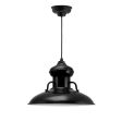 16" Laramie LED, 100-Black, CSB-Black Cloth Cord