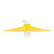 15" Conoco, 500-Buttery Yellow, Mounting in 200-White, Nostalgic Edison-Style Victorian 40 Watt Light Bulb