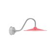15" Conoco LED, 470-Watermelon, G15 Gooseneck Arm, 975-Galvanized, Flat Lens