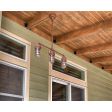 Hang Straight Canopy (Displayed here: Alliance 3-Light Chandelier, 605-Rust, 24" Stem Hang Straight, CGG-Standard Cast Guard, 605-Rust, Clear Glass | Photo Courtesy of Homeowner)