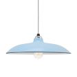 16" Sinclair, 765-Porcelain Delphite, CMG-Grey Cloth Cord, Nostalgic Edison-Style Victorian 40 Watt Light Bulb